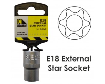 E18 1/2in External Star Socket